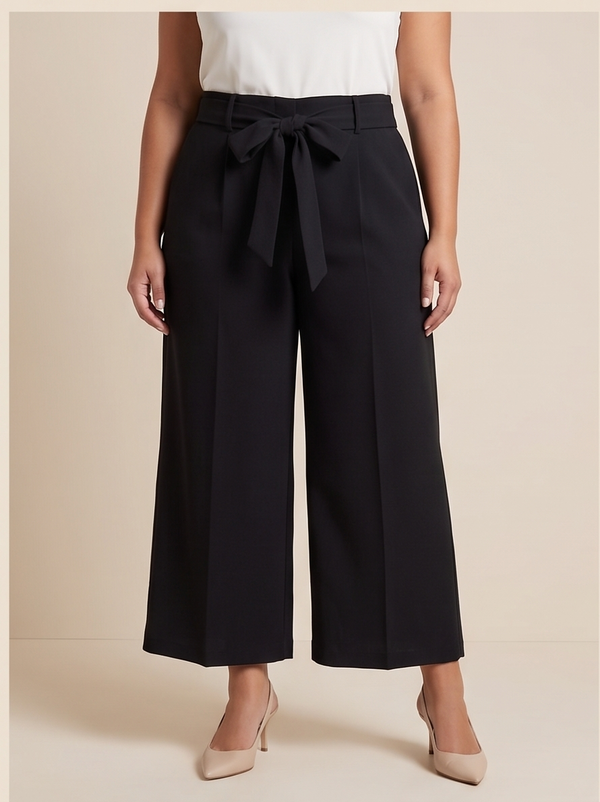 Elegant High-Waisted Wide-Leg Trousers