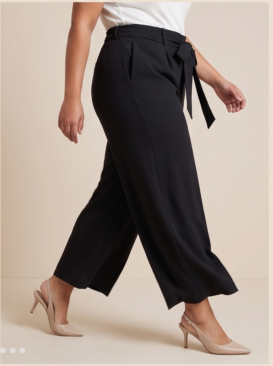 Elegant High-Waisted Wide-Leg Trousers