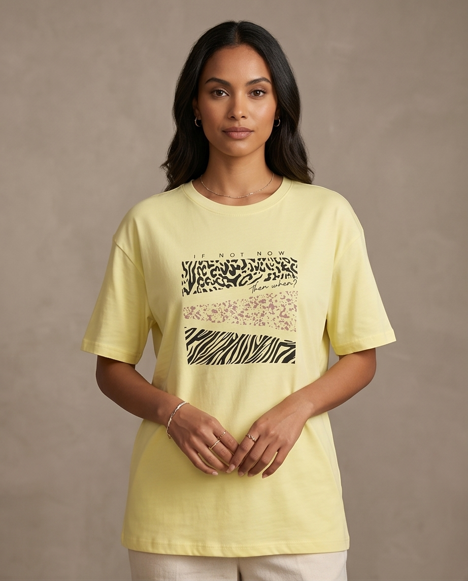 Women's Oversized Graphic T-Shirt - Comfortable & Stylish