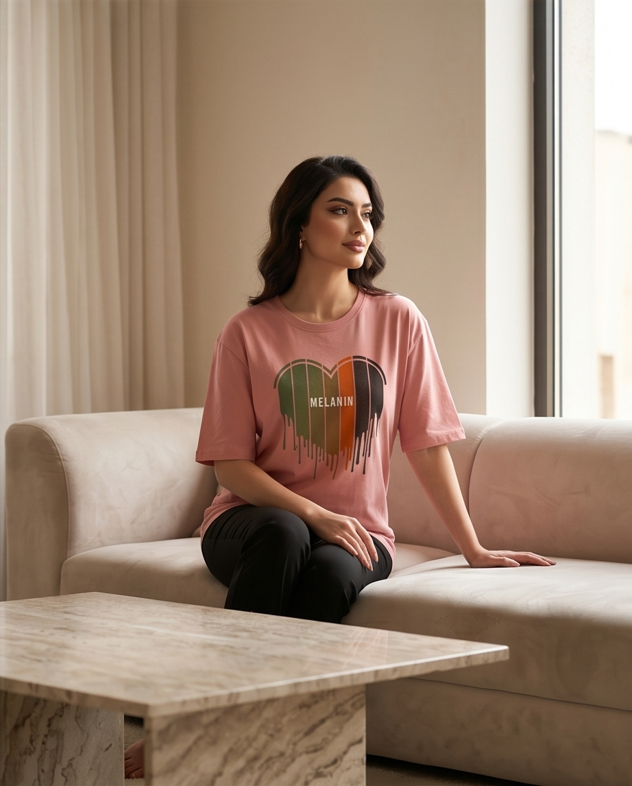 Women's Oversized Graphic T-Shirt - Comfortable &amp; Stylish