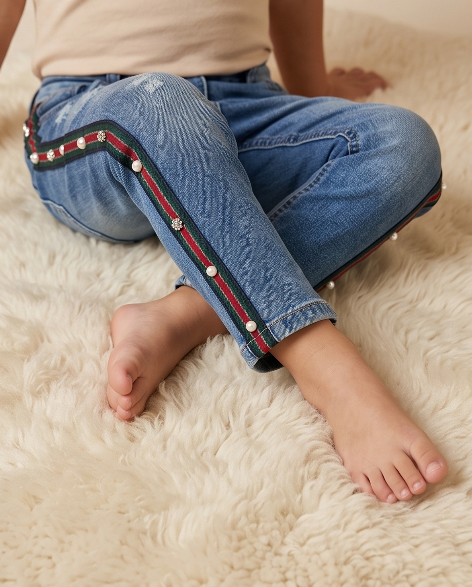 جینز أطفال بناتي — Outlet