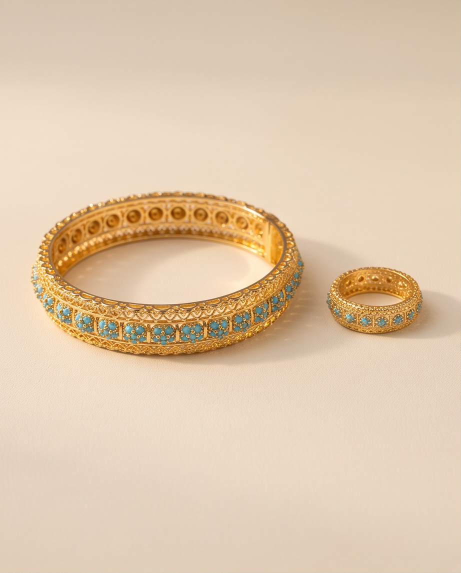 2pcs Crystal Set - 100% Zircon