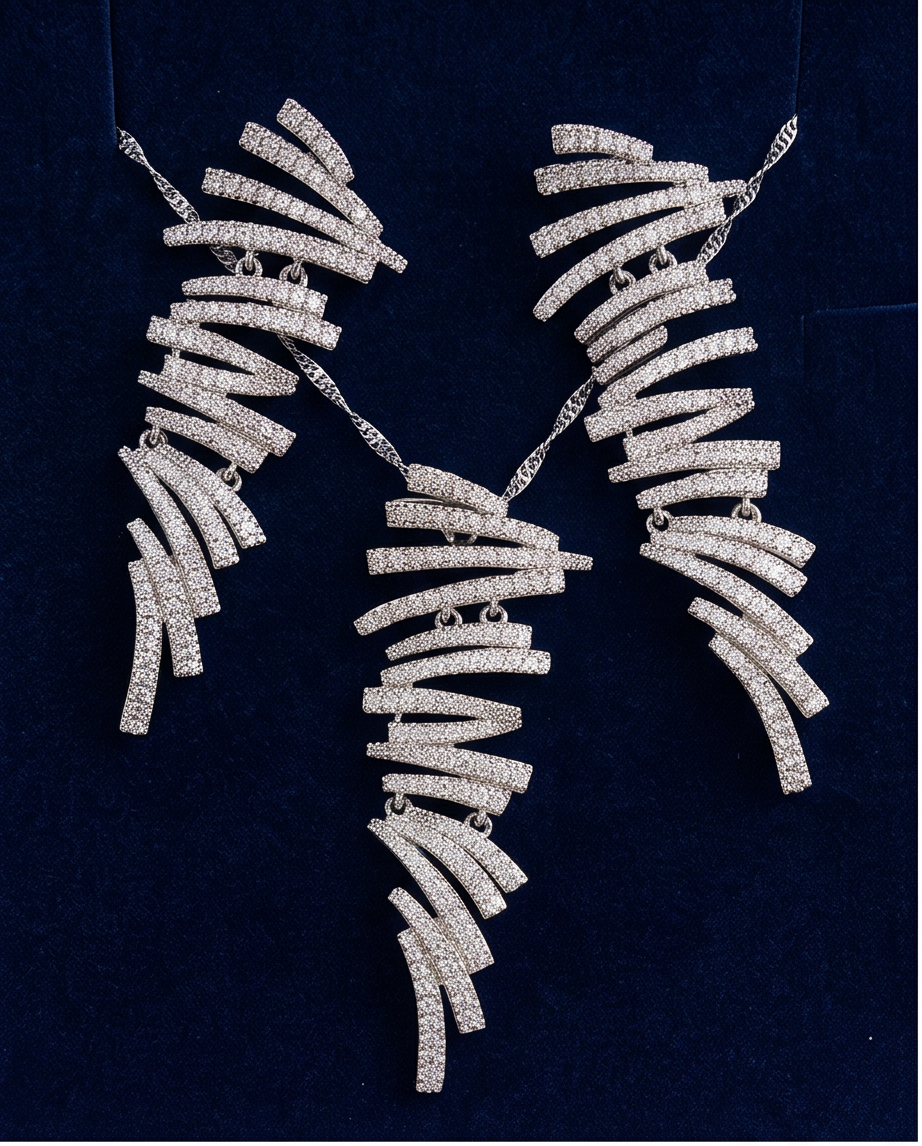 2pcs Crystal Set -  Zircon