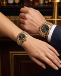 طقم ساعات Rolex رجالي ونسائي مزدوج بتصميم راقي وفاخر