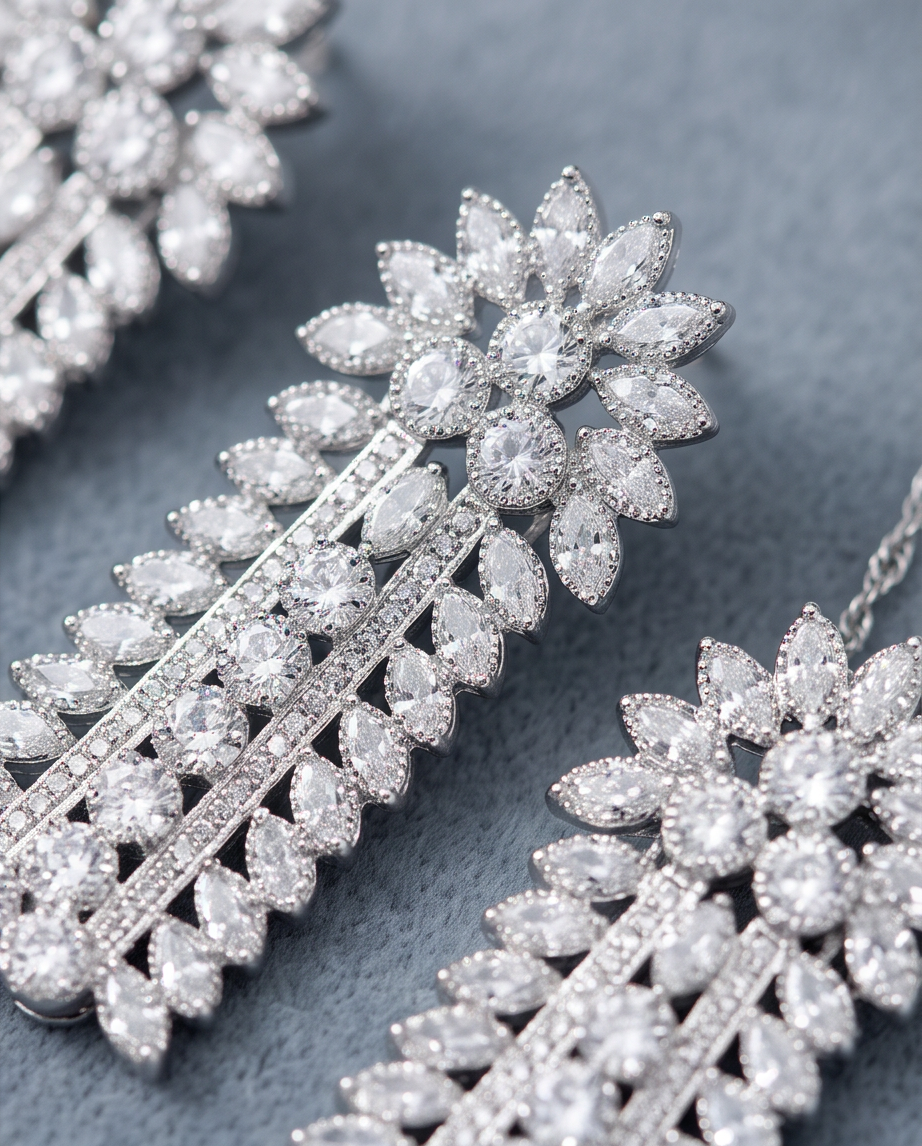 2pcs Crystal Set -  Zircon