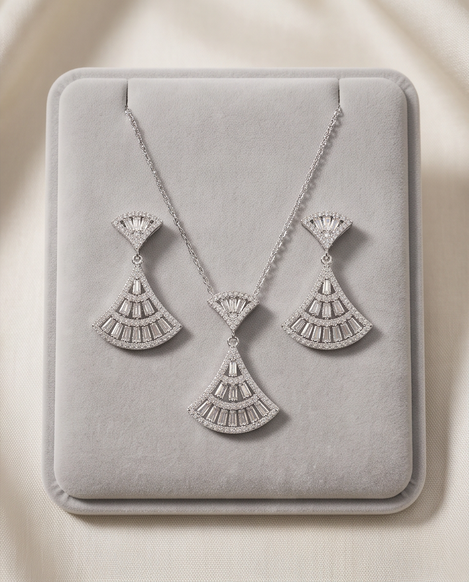 2pcs Crystal Set -  Zircon