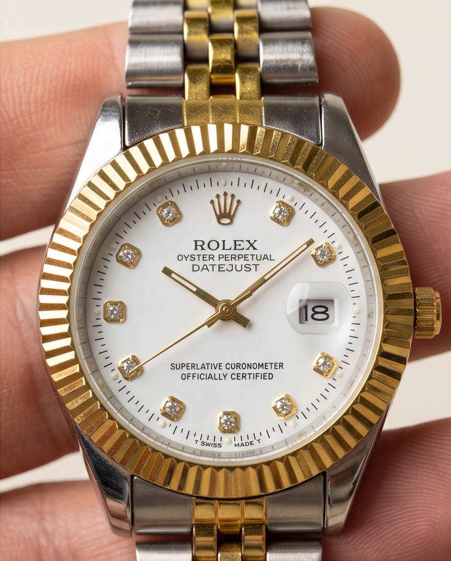 طقم ساعات قطعتین Rolex رجالي ونسائي مزدوج بتصميم راقي وفاخر