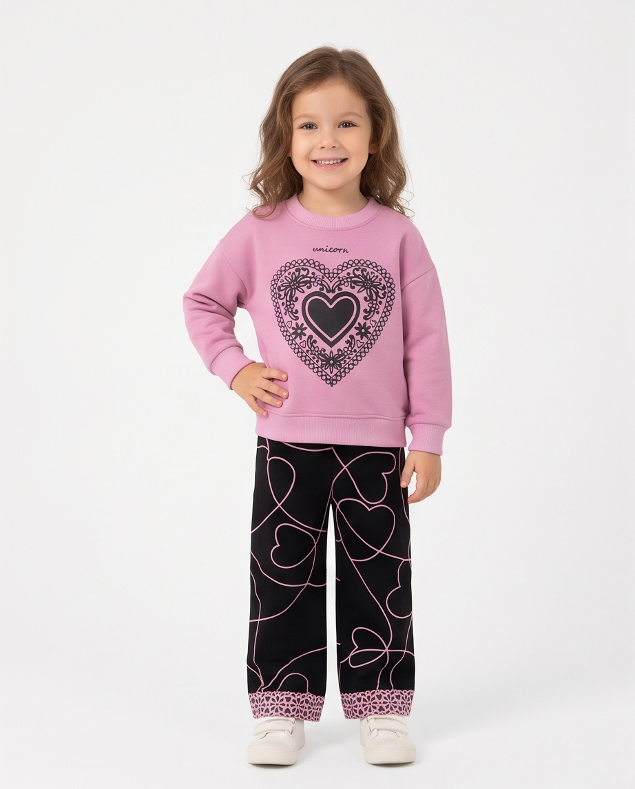 Girls'  Faux-Fur Lined Set