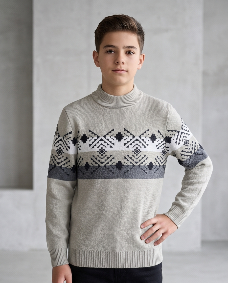 Boys' Wool Knit Sweater