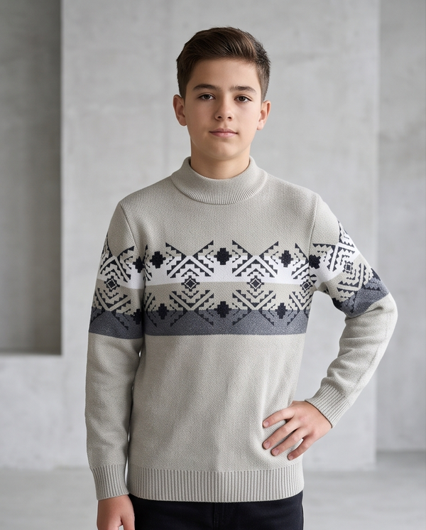 Boys' Wool Knit Sweater