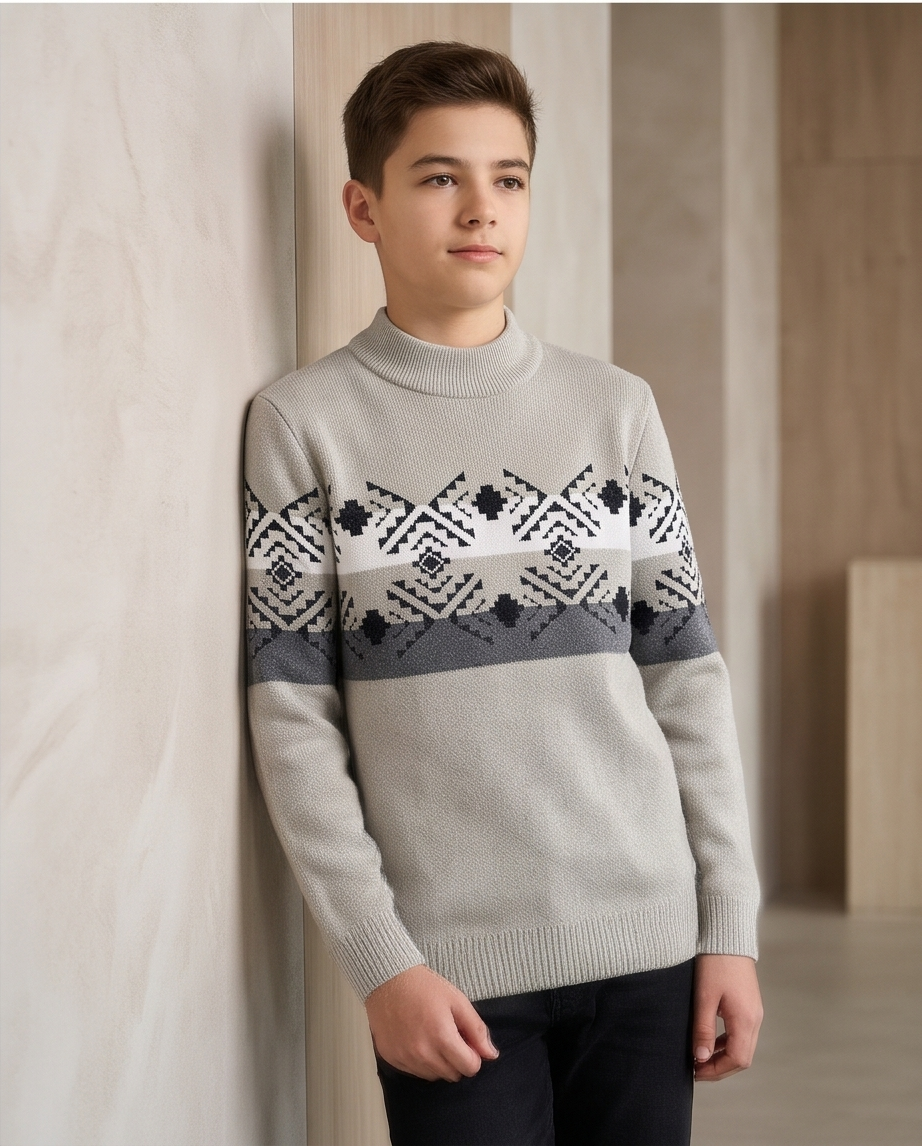 Boys' Wool Knit Sweater
