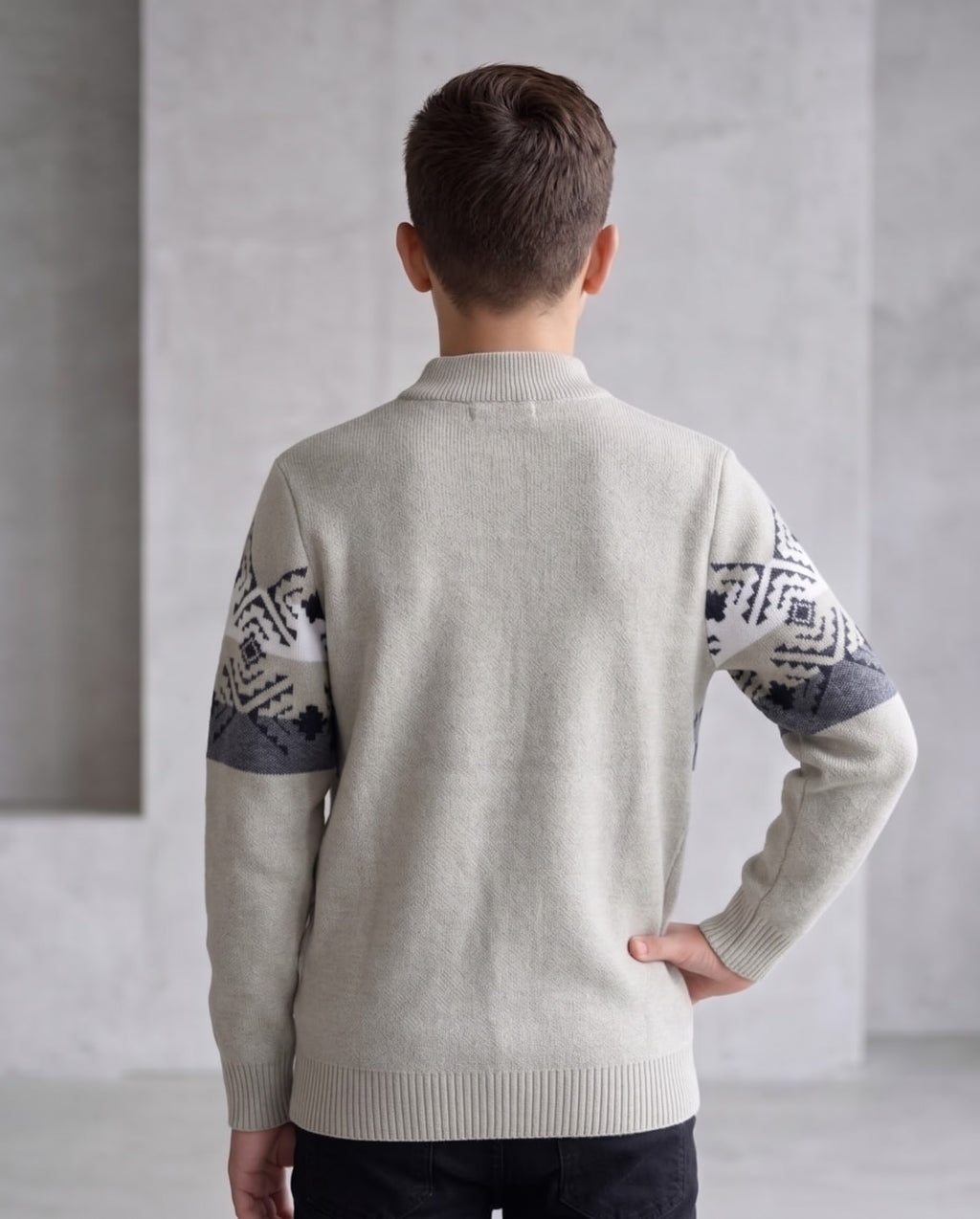 Boys' Wool Knit Sweater