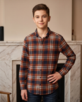 Winter Fur-Lined Checkered Shirt