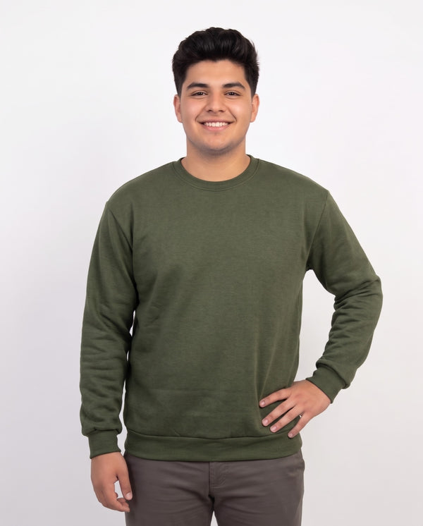 Men’s Fleece-Lined Oversized Sweatshirt – Warm & Cozy Plus-Size Fit